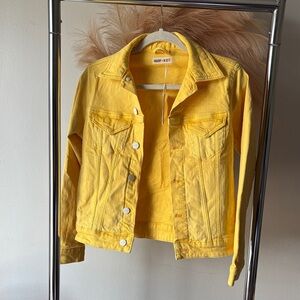Warp + Weft Sunny Yellow Jean Jacket